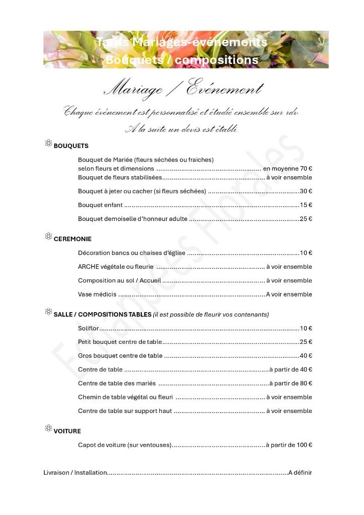 Mariage / Evénement
