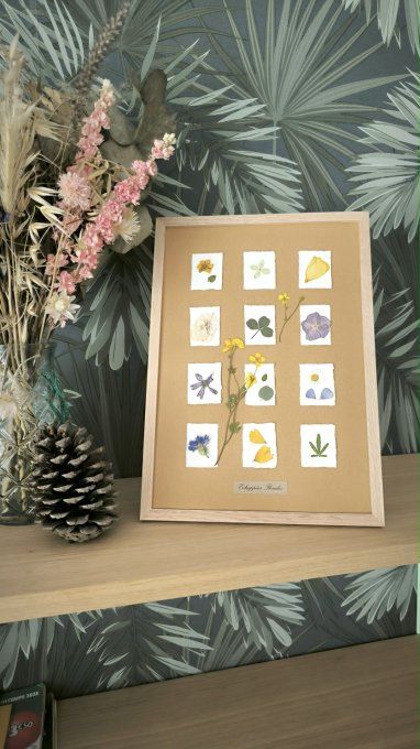 Petits parchemins fleuris A4