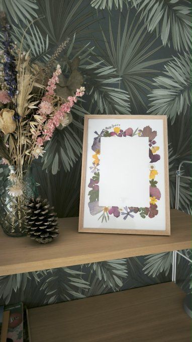 Cadre écrin fleuri A4