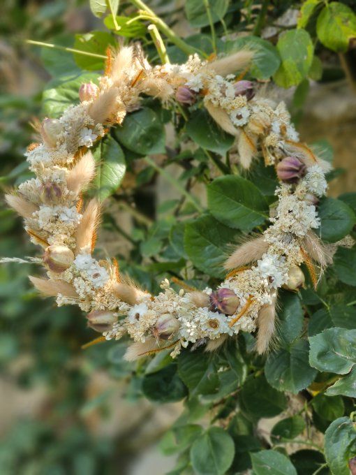 Couronne ton blanc et beige